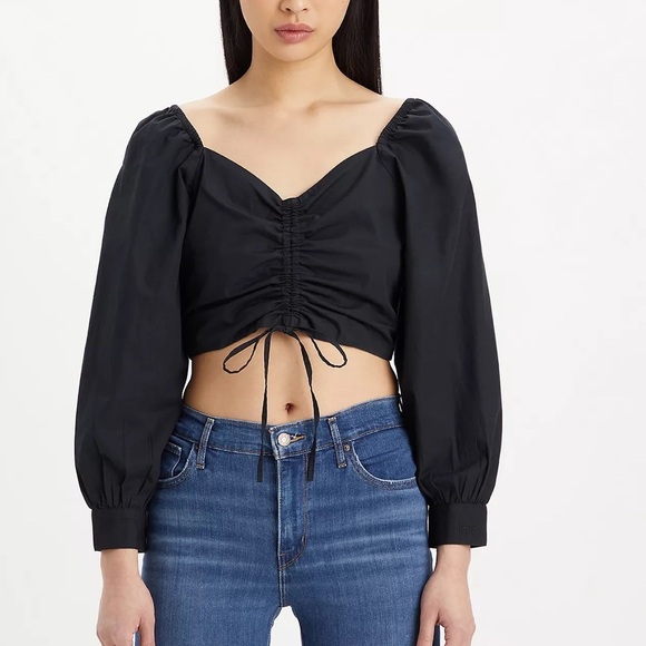 NWT - Levi’s Devin Blouse in Black - Size XL - Picture 1 of 2